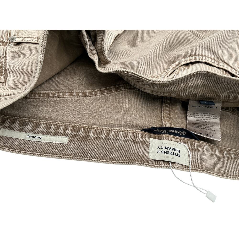 Citizens Of Humanity Wide Leg Tan Gaucho Size 30 Jeans - Picture 4 of 4